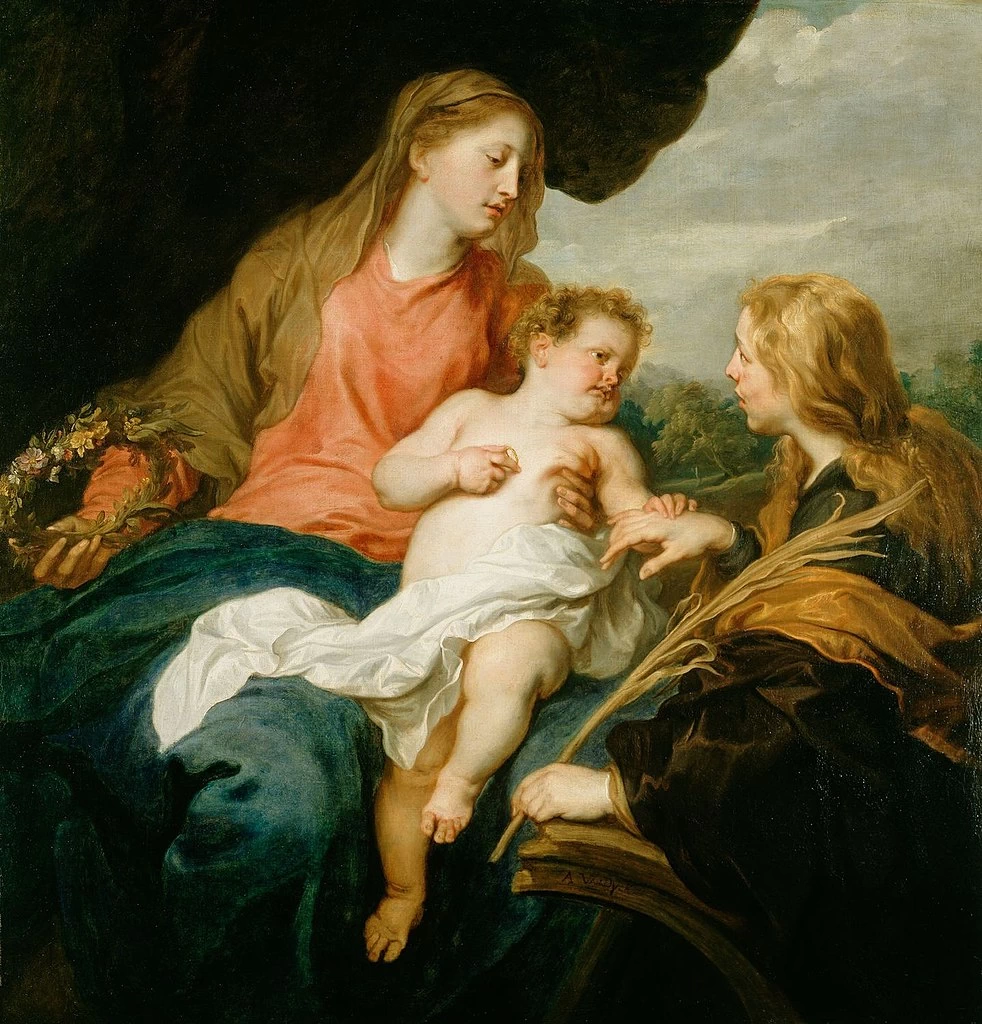 II - Gabinetto d'arte, The Bute collection, Anthony van Dyck, Le nozze mistiche di Santa Caterina